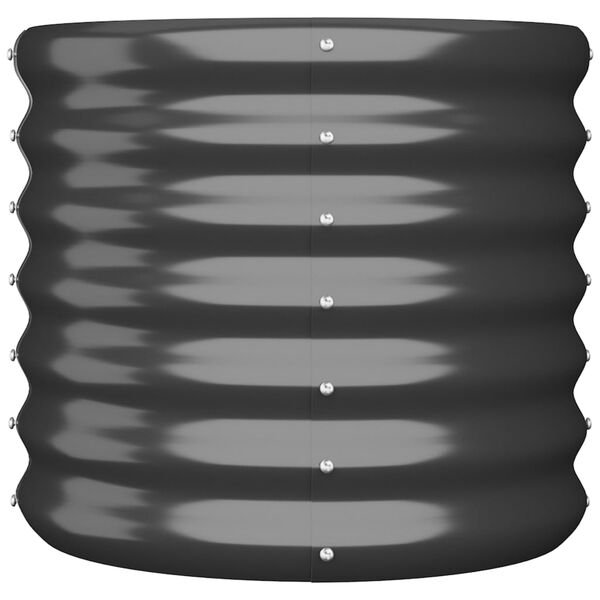 vidaXL Jardinera acero galvanizado antracita 40x40x36 cm