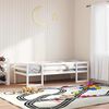 vidaXL Estructura de cama para ni&ntilde;os madera de pino blanco 80x200 cm