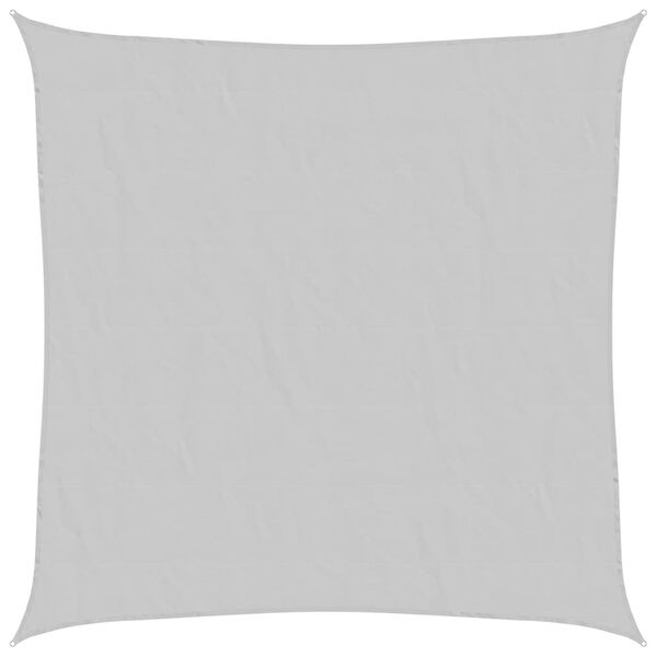 vidaXL Toldo de vela poli&eacute;ster oxford 100% gris claro 4x4 m