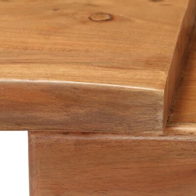 vidaXL Mesa consola de madera maciza de acacia 115x35x76 cm