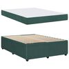 vidaXL Estructura de cama con colch&oacute;n Verde oscuro 160 x 200 cm tela