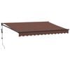 vidaXL Toldo retr&aacute;ctil autom&aacute;tico marr&oacute;n 350x250 cm
