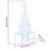 vidaXL &Aacute;rbol de Navidad con 240 LED fr&iacute;o 180 cm Acr&iacute;lico