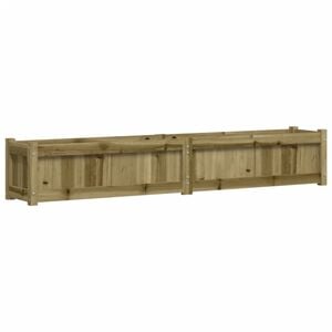 vidaXL Jardinera de madera de pino impregnada 180x31x31 cm