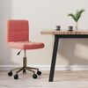 vidaXL Silla de comedor giratoria de terciopelo rosa