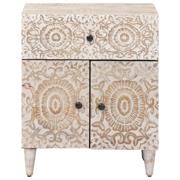 vidaXL Mueble cama con caj&oacute;n 50 x 33 x 60 cm Madera de mango maciza