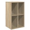 vidaXL Mueble para discos de vinilo Roble Sonoma 44,5 x 36,5 x 74,5 cm