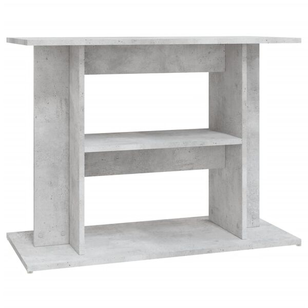 vidaXL Soporte para acuario de hormig&oacute;n gris 80x35x60 cm de madera sint&eacute;tica