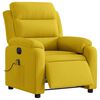 vidaXL Sill&oacute;n reclinable de masaje el&eacute;ctrico terciopelo amarillo