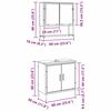 vidaXL Juego de muebles de ba&ntilde;o 2 pcs Negro Madera contrachapada