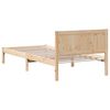 vidaXL Estructura de cama Marr&oacute;n 90 x 190 cm Madera maciza de Pino