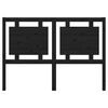 vidaXL Cabecero de cama madera maciza de pino negro 140,5x4x100 cm