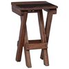 vidaXL Taburete Natural 30 x 30 x 48 cm Madera maciza recuperada