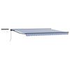 vidaXL Toldo Retr&aacute;ctil El&eacute;ctrico Azul, Blanco, Antracita 4 x 2 m