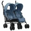 vidaXL Carrito para gemelos de acero azul marino