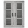 vidaXL Armario de pared gris Sonoma 69,5x34x90 cm
