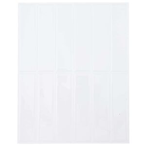 vidaXL Azulejo Rectangular 10 uds. Blanco 29 x 23 x 0,08 cm