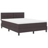 vidaXL Cama tipo Box Spring Marr&oacute;n Oscuro 140 x 200 cm tela