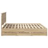 vidaXL Estructura de cama Roble Sonoma 200 x 200 cm Madera Ingenieril