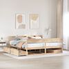 vidaXL Estructura de cama sin colch&oacute;n madera maciza de pino 180x200 cm