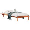 vidaXL Estructura de Cama con Mesitas Marr&oacute;n cera 90 x 210 cm