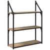 vidaXL Estante de pared Montada en la pared Roble artisan