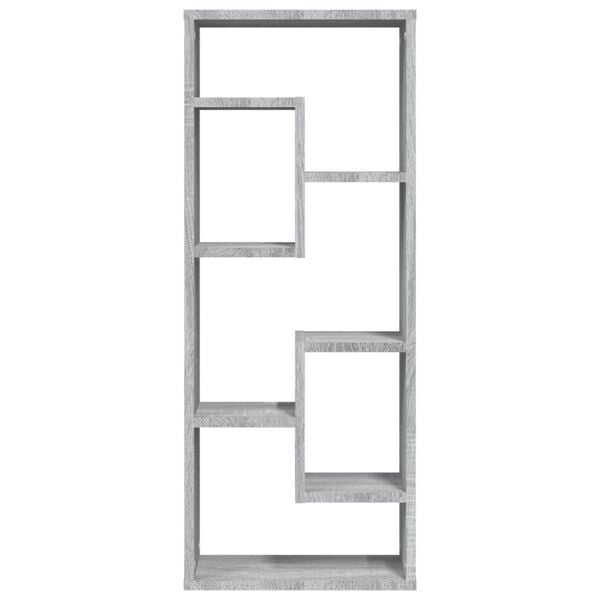vidaXL Estantería de pared madera de ingeniería gris Sonoma 36x16x90cm