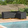 vidaXL Funda para muebles Negro 260 x 210 x 80 cm Tela Oxford 420D