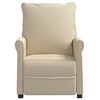 vidaXL Sillón reclinable de tela crema