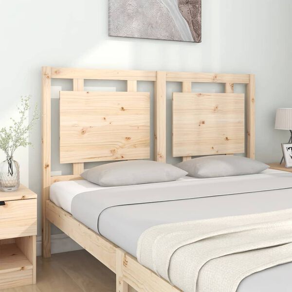 vidaXL Cabecero de cama madera maciza de pino 140,5x4x100 cm