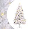 vidaXL &Aacute;rbol de Navidad artificial 180 cm PVC y Acero Blanco