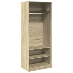 vidaXL Armario de madera de ingenier&iacute;a roble Sonoma 80x50x200 cm