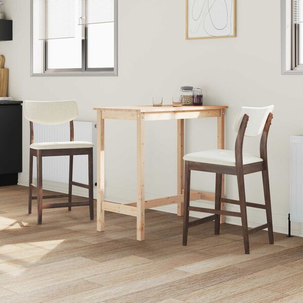 vidaXL Sillas de comedor 2 pcs Marr&oacute;n Claro 48 x 49 x 95 cm