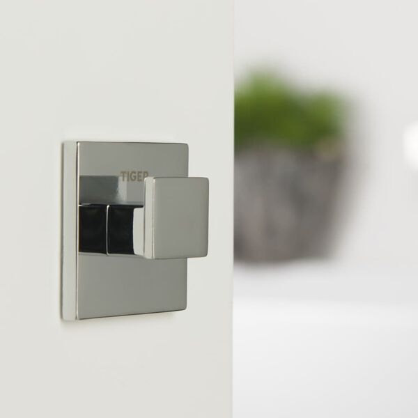 Tiger Items toallero de gancho 4x2 cm 284520346 (Color Cromo)