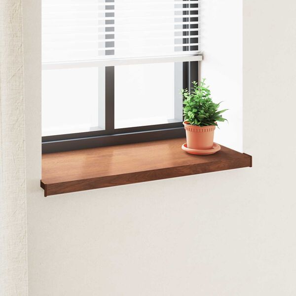 vidaXL Umbral de Ventana Madera Marr&oacute;n 80 x 45 x 4,5 cm PVC
