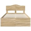 vidaXL Estructura de cama Sonoma 120 x 190 cm Madera de pino macizo