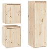 vidaXL Muebles para TV 3 piezas madera maciza de pino