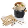 Bestron Olla arrocera vaporera bamb&uacute; y set sushi ARC100BBS negro 1 L