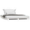 vidaXL Estructura de cama madera maciza de pino blanco 150x200 cm
