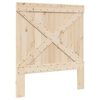 vidaXL Estructura de cama con cabecero madera maciza de pino 90x200 cm