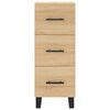 vidaXL Aparador de madera contrachapada roble Sonoma 34,5x34x180 cm