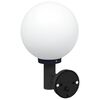 vidaXL Luz de pared exterior Negro 28 x 25 x 38 cm