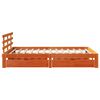vidaXL Estructura cama con cajones madera pino marr&oacute;n cera 150x200 cm