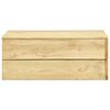 vidaXL Juego de muebles de jard&iacute;n 2 piezas madera de pino impregnada