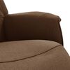vidaXL Sill&oacute;n reclinable con reposapi&eacute;s tela marr&oacute;n