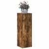 vidaXL Soportes de plantas madera ingenier&iacute;a roble ahumado 33x33x100cm