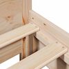 vidaXL Estructura de cama sin colch&oacute;n madera de pino blanco 150x200 cm