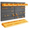 vidaXL Pared de Herramientas 26 soportes PP 646x385 mm
