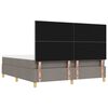 vidaXL Cama tipo Box Spring con colch&oacute;n Taup&eacute; 180 x 200 cm tela
