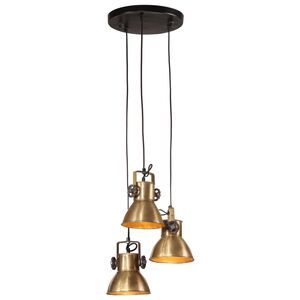 vidaXL L&aacute;mpara de techo lat&oacute;n vintage 25 W E27 30x30x100 cm